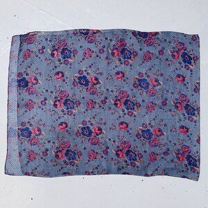Pink Scarf Floral Flower Power Rectangle 26 X 67.5 Inches Accessory Multicolor